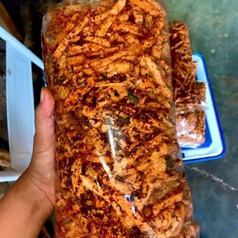 

basreng stik 1Kg basreng viral pedas daun jeruk gurih