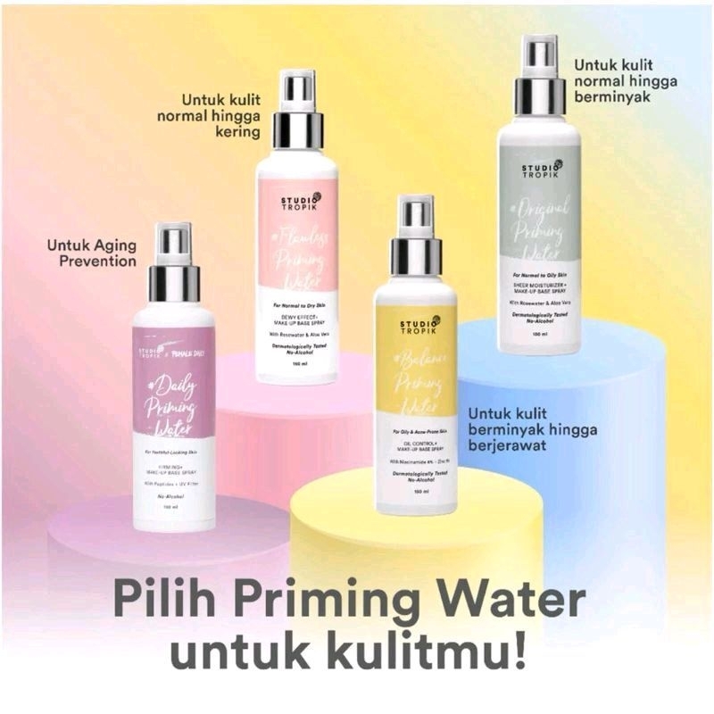 Studio Tropik Priming Water Spray 30 ml - Makeup Base - Primer Spray Studio Tropik