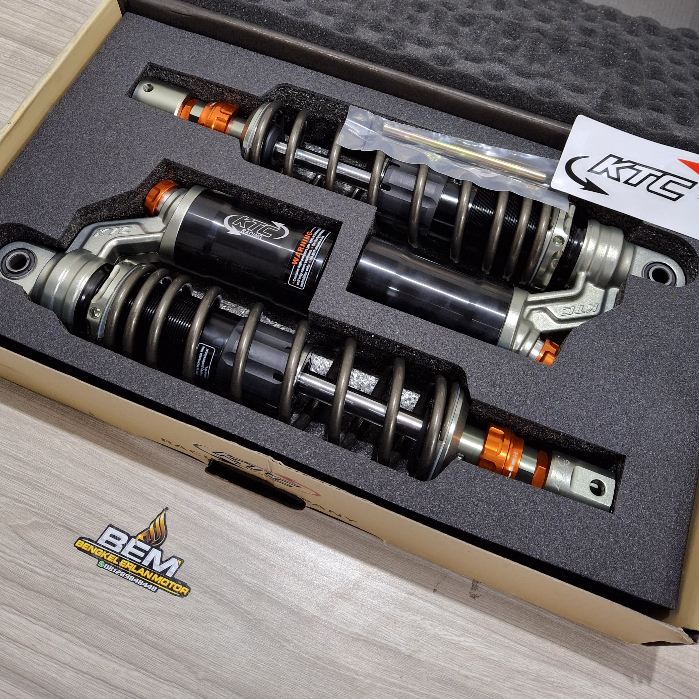shock ktc racing extreme 350mm xmax 250cc / shockbreaker ktc tabung atas 350mm new xmax 250 connecte