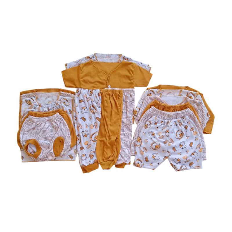 18 pcs baju bayi baru lahir celana bayi newborn laki laki perempuan pakaian bayi kado lahiran gift (