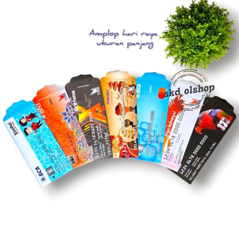 

Amplop lebaran Ampau lebaran karakter ATM DF2 uk panjang/besar isi 100 lembar mix gambar