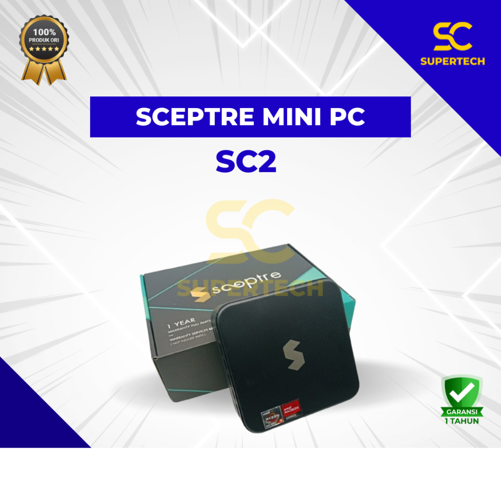 TERMURAH DI SHOPEE Mini PC GAMING Sceptre SC2 Ryzen 6900HX 16GB 512GB Wifi Bluetooth 4K Gigabit W11 