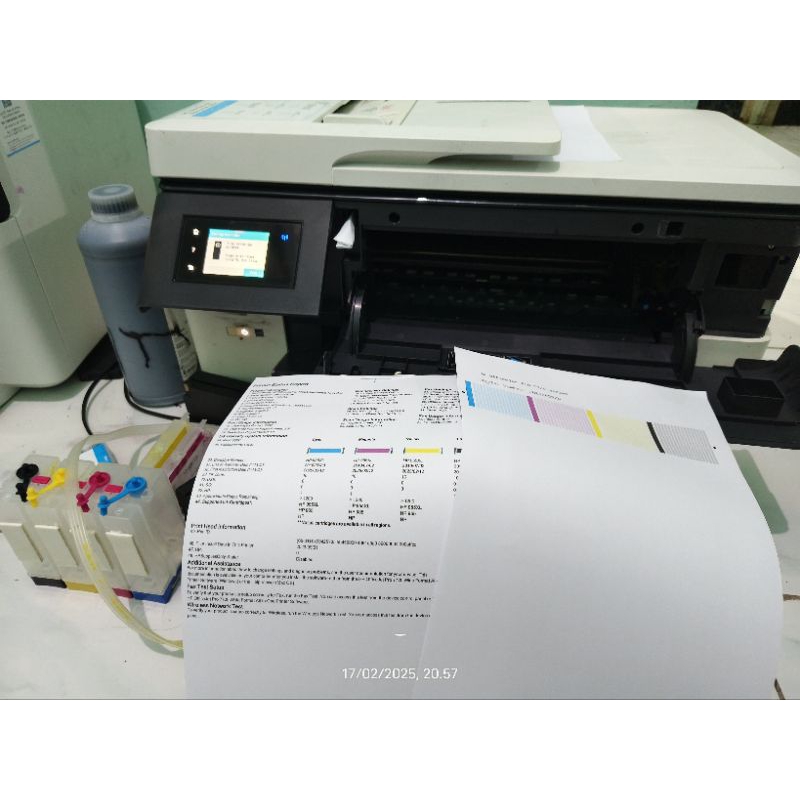 Printer HP Officejet Pro 7720 7740 Modifikasi Chipless - Bekas Jarang dipakai