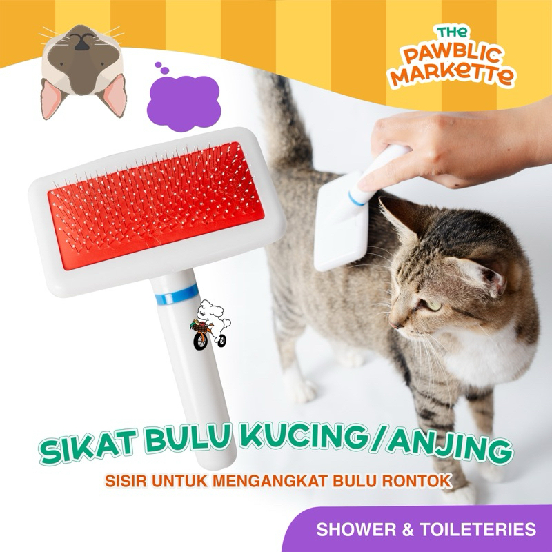 Sisir Kawat Bulu Kucing Rontok Sisir Kawat Kucing Sisir Bulu Anjing Kelinci Grooming Hewan