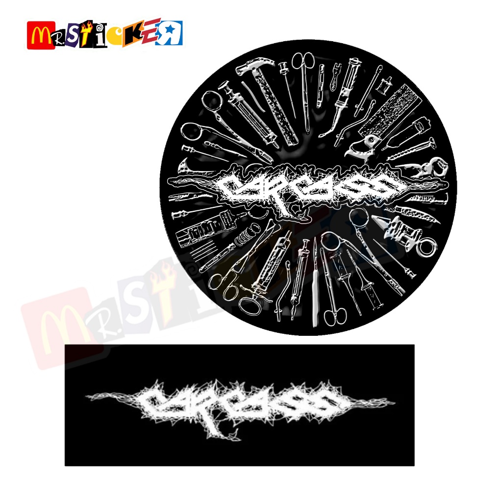 

sticker band CARCASS logo stiker death metal Grindcore