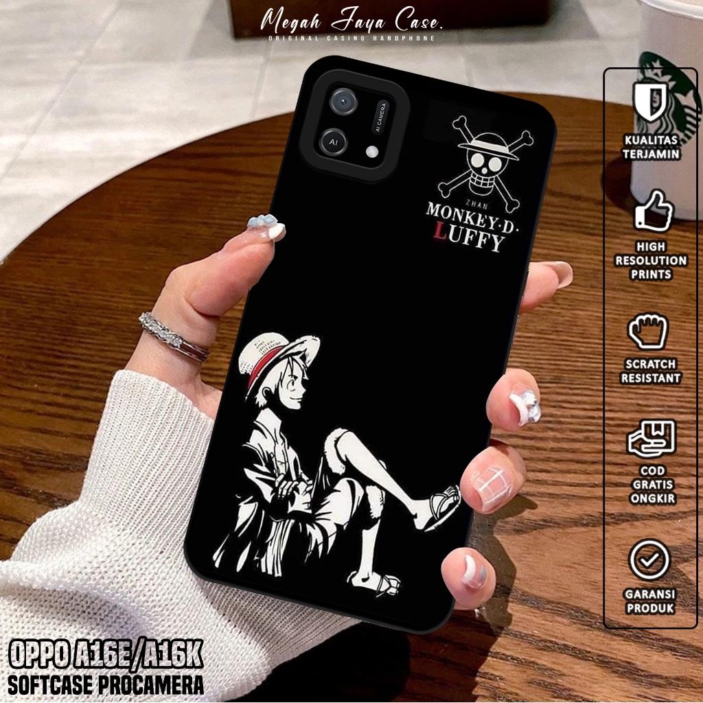 Softcase OPPO A16E / OPPO A16K - Case Hp OPPO A16E / OPPO A16K Motif OP - Silikon Hp OPPO A16E - Cas
