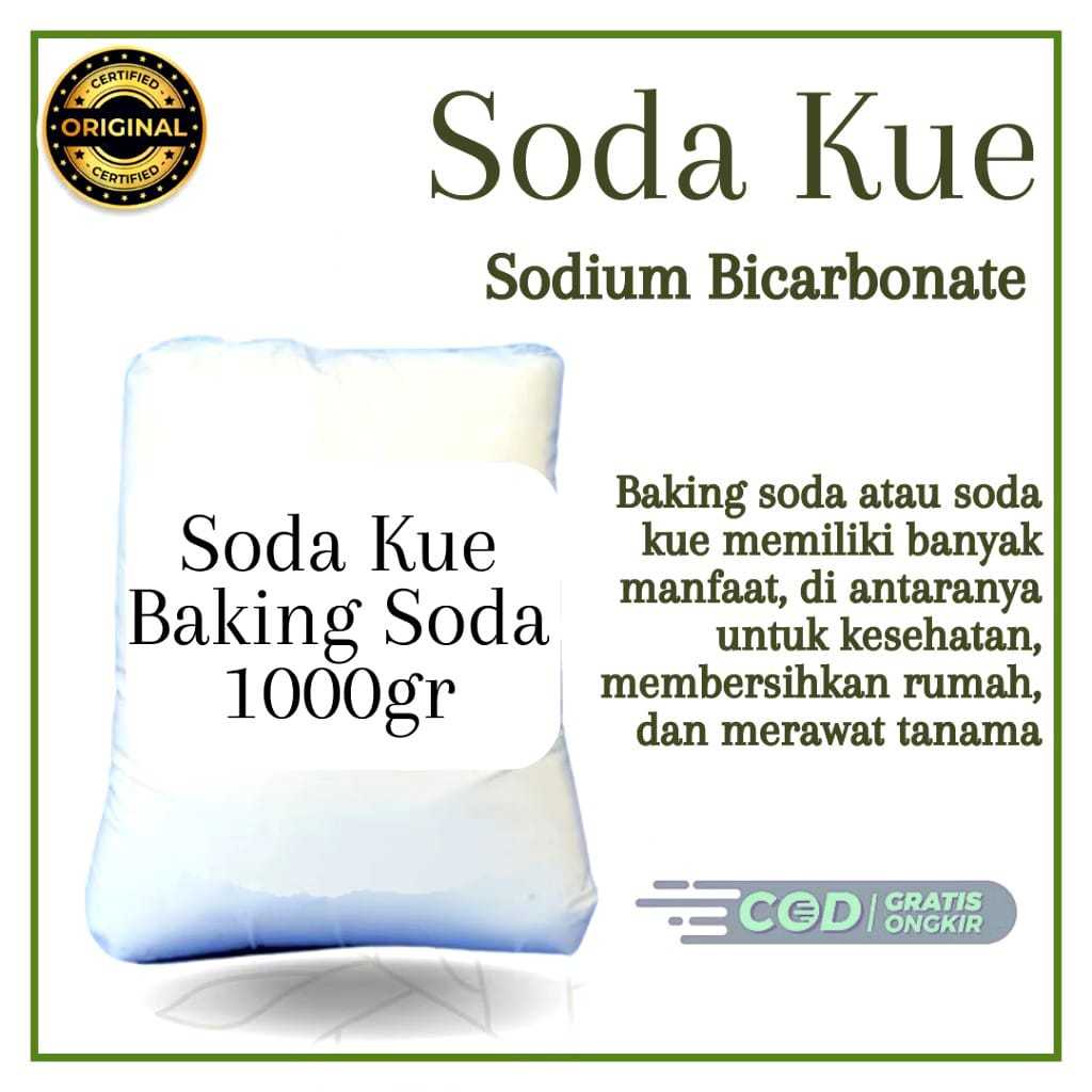

BAKING SODA 1KG / SODA KUE FOOD GRADE / SODIUM BICARBONATE