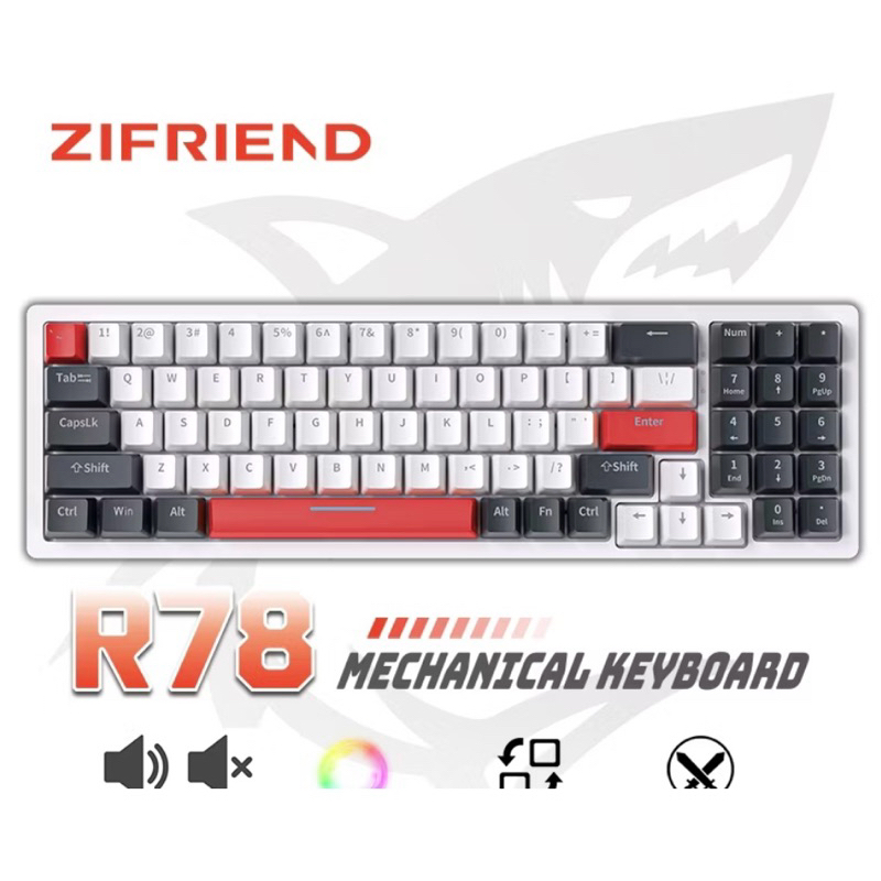 ZIFRIEND KEYBOARD R78 Mechanical Keyboard