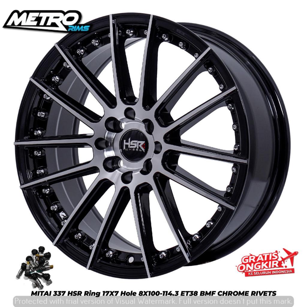 VELG RACING MODEL SPORTY PALING LARIS RING 17 MOBIL HONDA JAZZ FIESTA MAZDA2 PELEK HSR MITAI R17