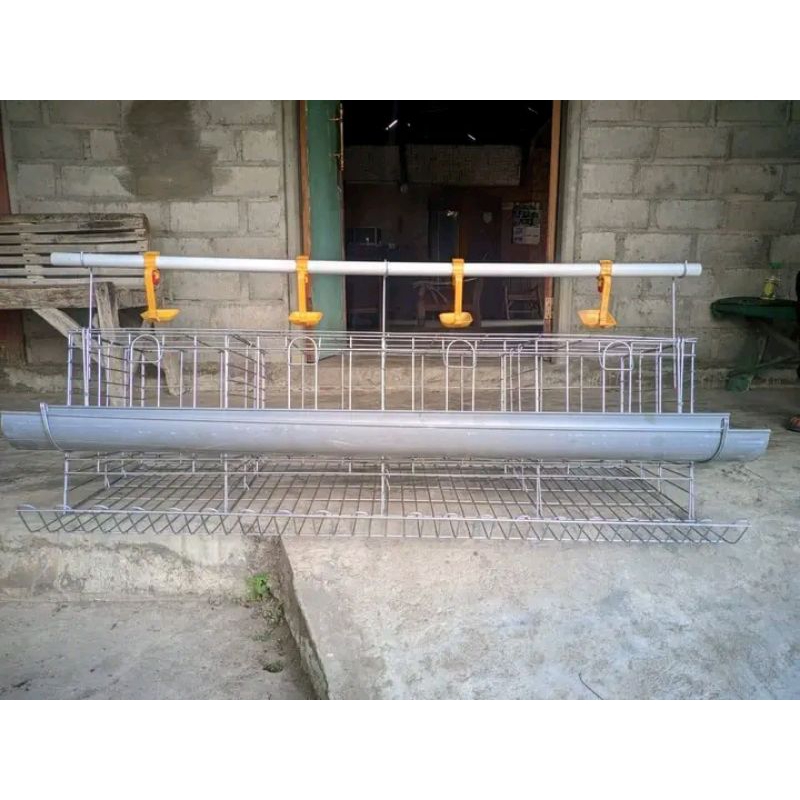 kandang ayam galvanis untuk ternak skala rumahan 4pintu isi 4-8 ekor