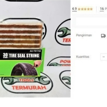 

Lem Cacing Tambal Ban TEKIRO TS1722 Tire Seal Karet Isi Obat Tubeless