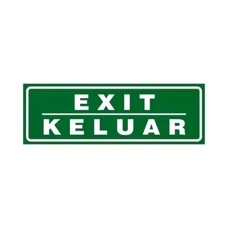 

STIKER VINYL PETUNJUK EXIT / KELUAR SIGN RAMBU K3 Uk. 30 x 10 CM