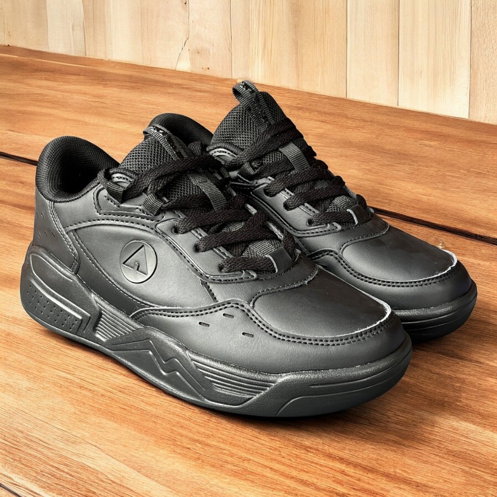 Airwalk Sekolah Hitam Sepatu Sneaker Sekolah Pria Wanita ORIGINAL