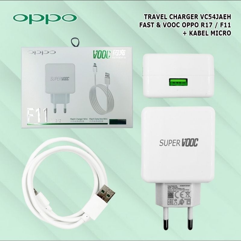 TRAVEL CHARGER OPPO VOOC R17 R15 Type C CASAN OPPO F9 F11 Type C VOOC ORIGINAL