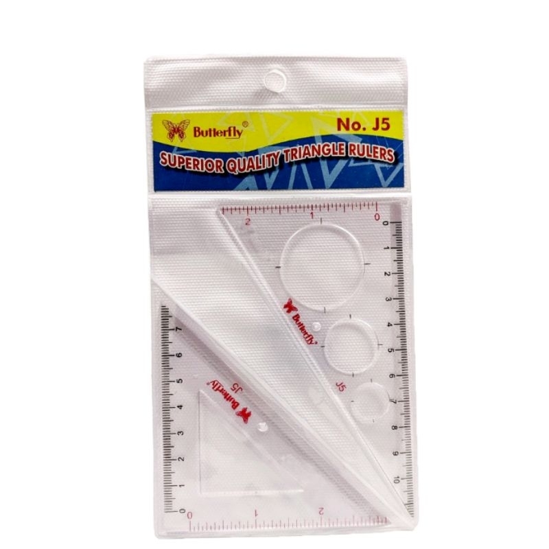 

Penggaris Mistar Segitiga BUTTERFLY No.J5