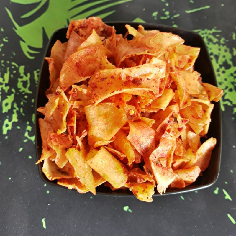 

BASnack Keripik Singkong Pedas Daun Jeruk Cemilan Keripik 1Kg