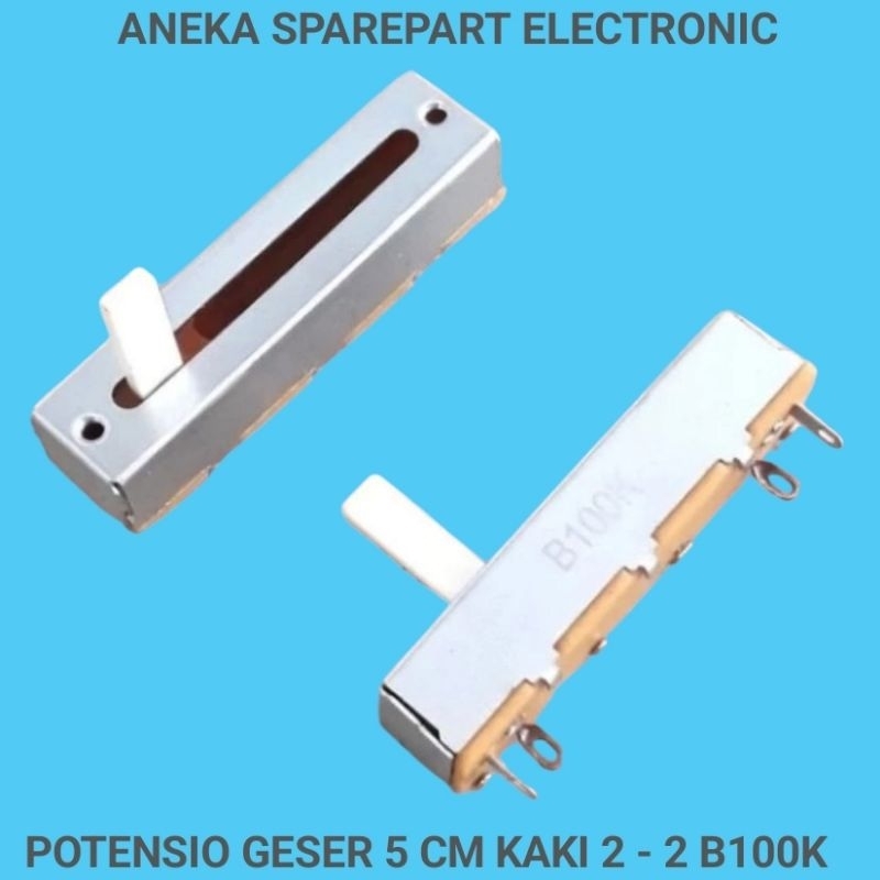 POTENSIO GESER 5 CM KAKI 2 - 2 B100K