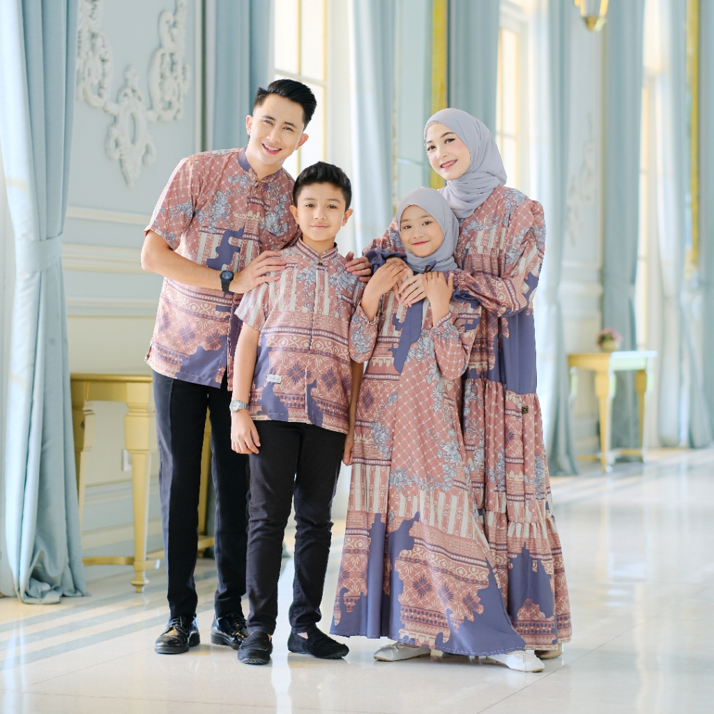 Baju By Lora - Family Set Marhaba Series Choco | Set Gamis Koko Terbaru Lebaran