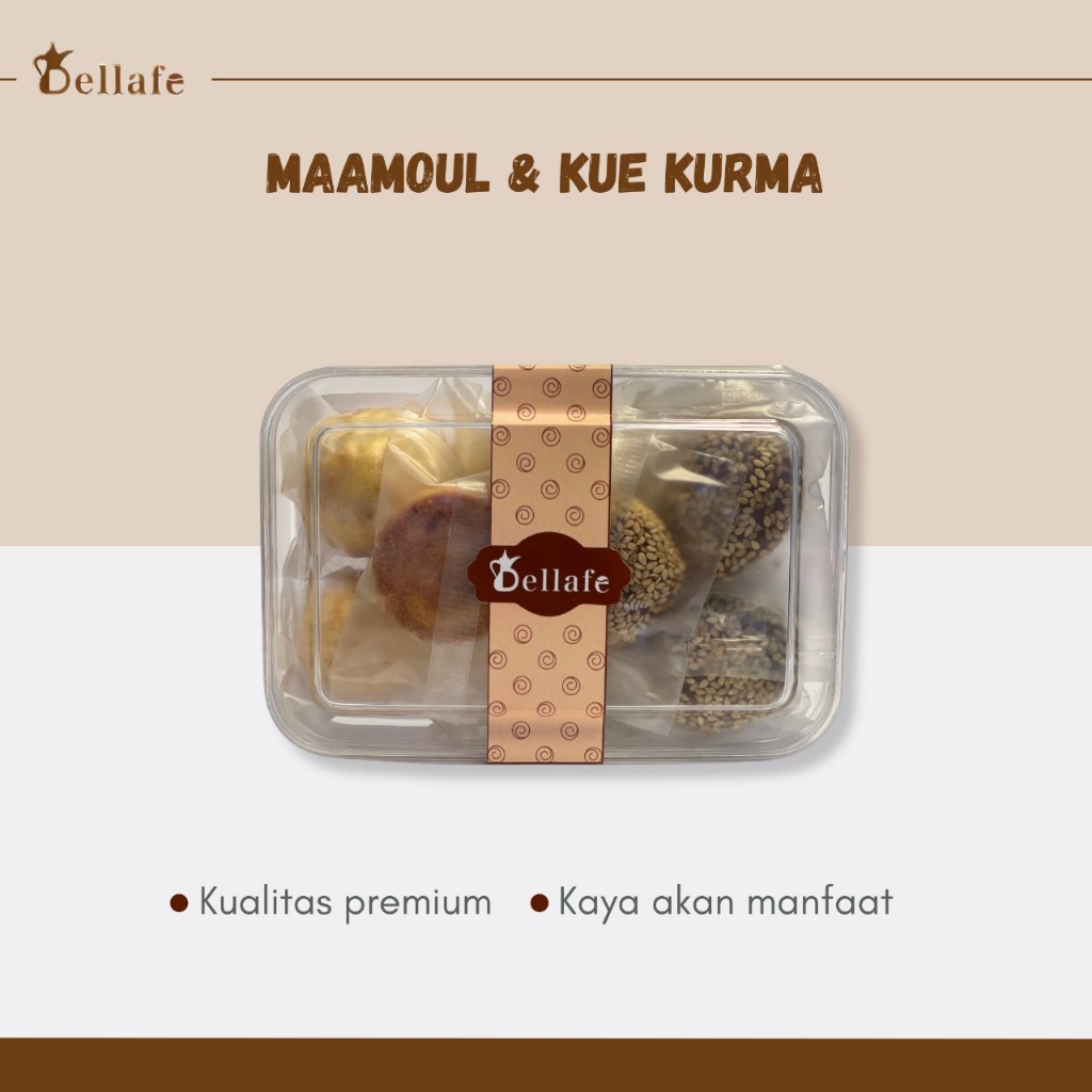 

Dellafe Minimix Maamoul - Kue Kurma Mix Diisi dengan Kurma Arab Saudi