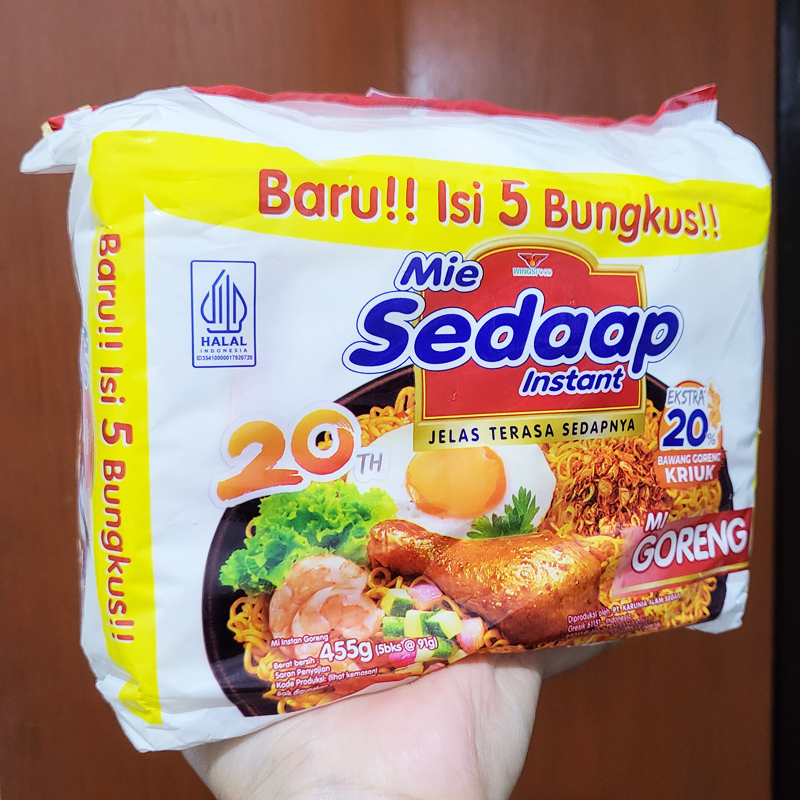 

Mie Sedaap Instant Mi Goreng Baru! Isi 5 Bungkus!! Mie Sedap Mie Lezat dan Enak