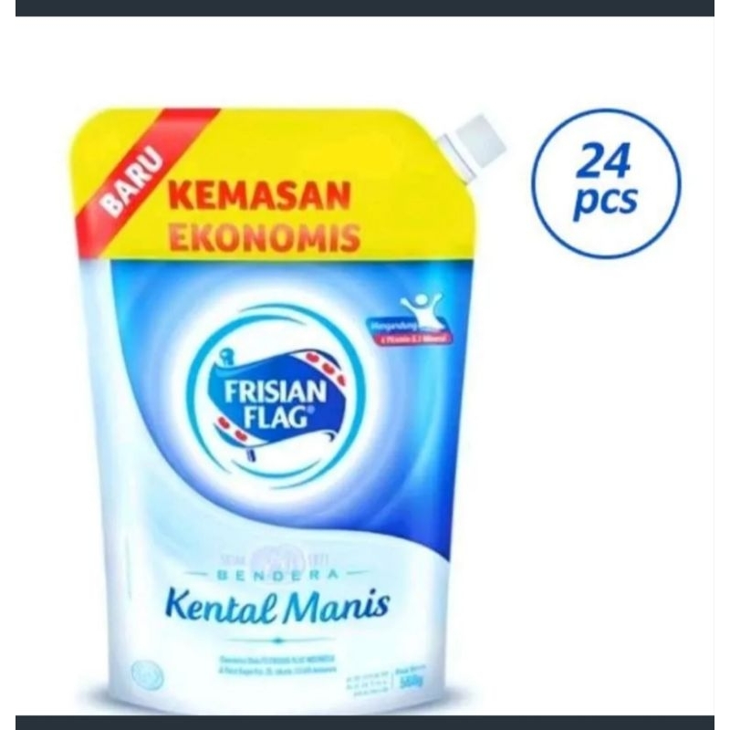 

FRISIAN FLAG SUSU KENTAL MANIS POUCH 545GR/1DUS ISI 24PCS