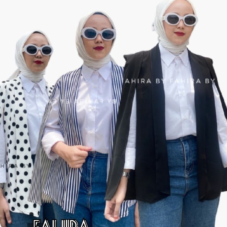 KODE Y56Y CAPE BLAZER VEST ROMPI CARDI BLAZER KALONG