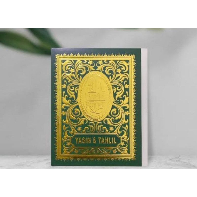 BUKU YASIN DAN TAHLIL 128 HAL SOFT COVER, COVER EMBOS EMAS