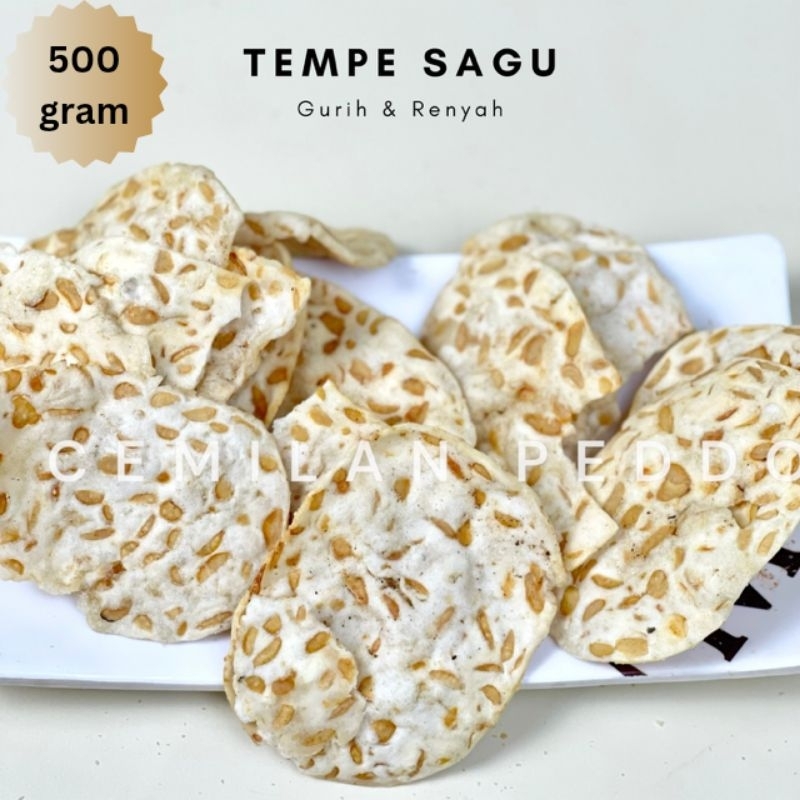 

KERIPIK/SNACK TEMPE SAGU RENYAH 500 GRAM