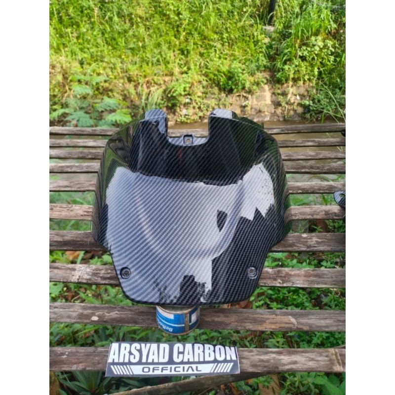 COVER TANK TUTUP MESIN SCOOPY FI SCOOPY ESP 2017/2018/2019 RING 12 FULL KARBON CLUP