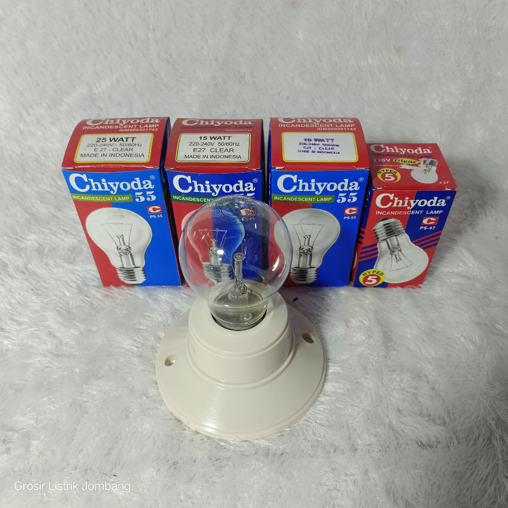 Chiyoda Clear Lampu Pijar Kuning 5watt - 25 watt / Lampu Ayam