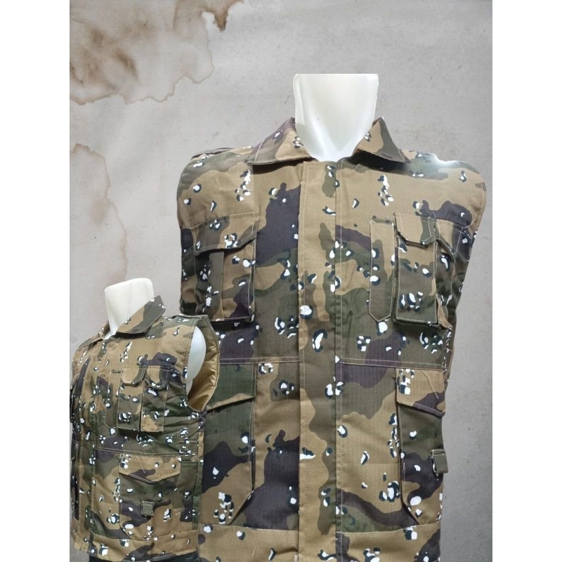 rompi loreng gurun tutul / rompi grib jaya loreng polos