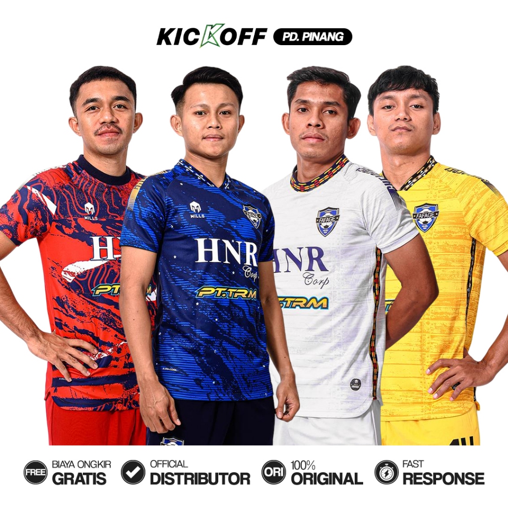 JERSEY MILLS FAFAGE FUTSAL - HOME,AWAY,FOURTH,THIRD