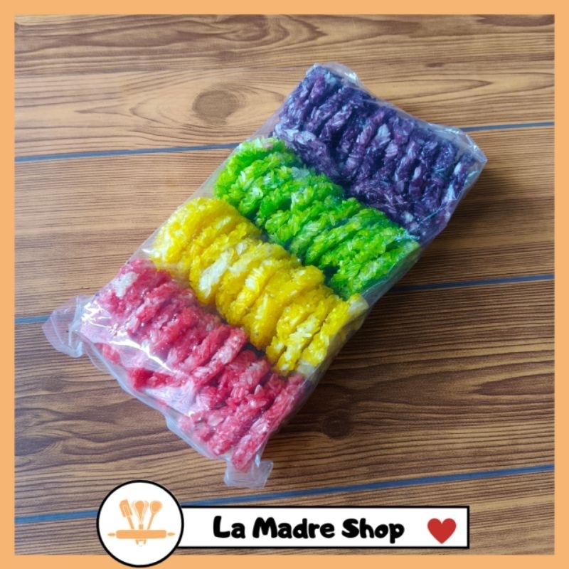 

Rengginang Mentah Rainbow Warna-Warni Rengginang Kekinian per bungkus 4 Rasa 600 Gram - Khas Sukabumi