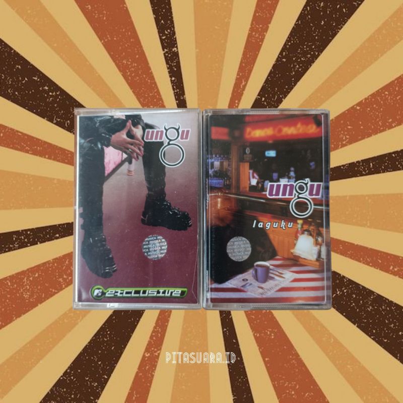 Cassette Ungu Album pertama dan kedua Kaset pita ungu Album Laguku & tempat terindah