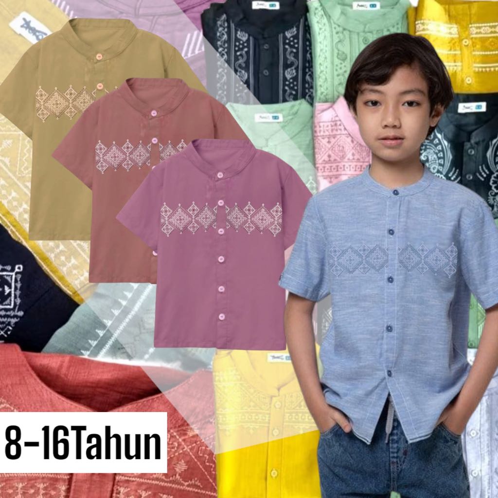 Baju Koko Aero Branded Original Fashion Anak Laki Laki 8-16Tahun 3168
