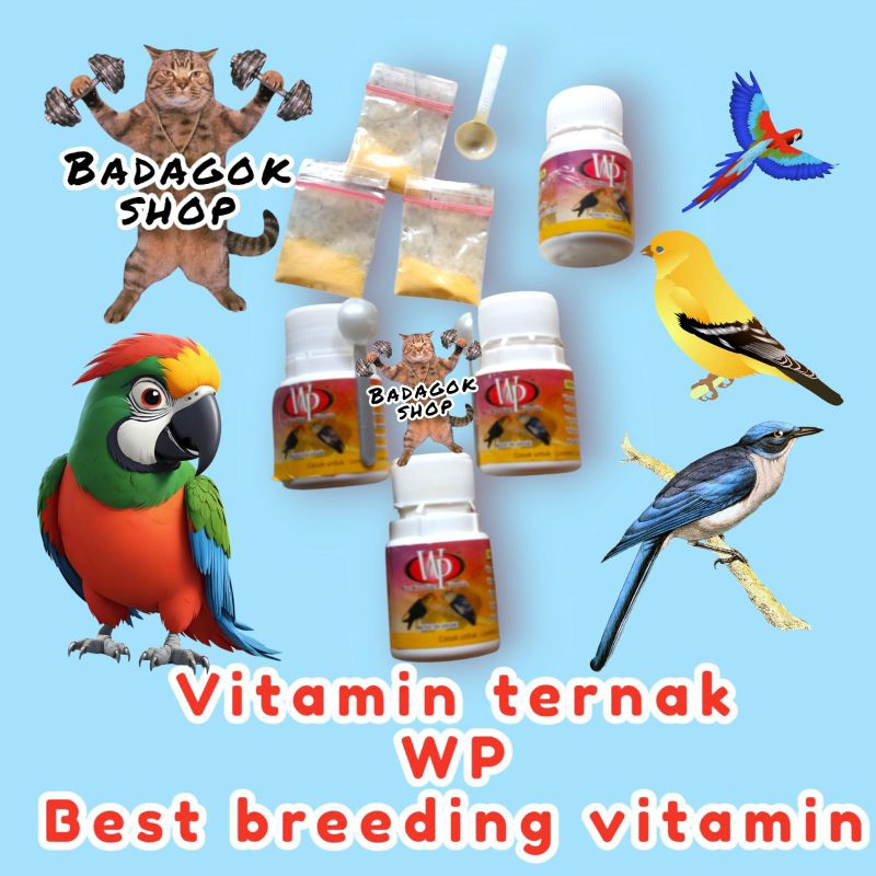 Vitamin WP / vit WP untuk ternak breeding lovebird semua burung bisa