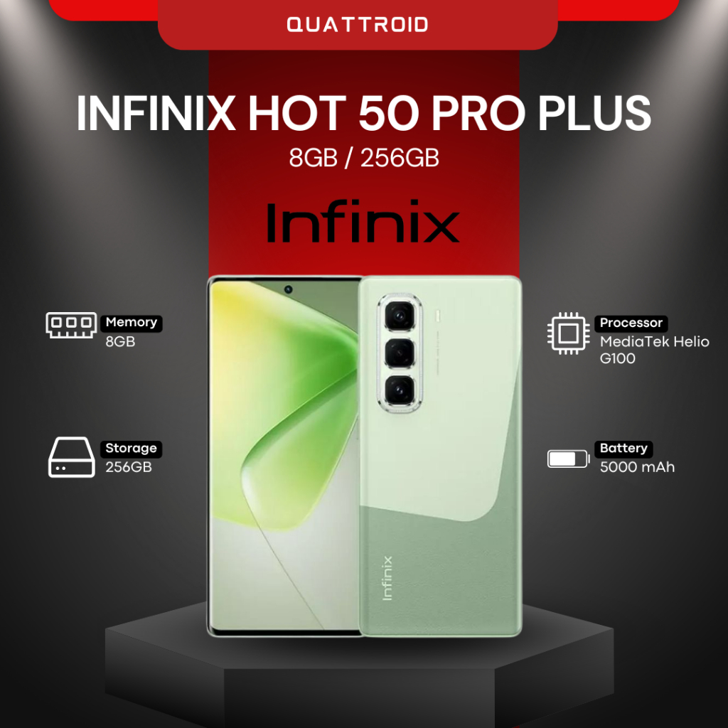 INFINIX HOT 50 PRO PLUS - JARINGAN 5G - RAM 8GB/256GB - GARANSI RESMI