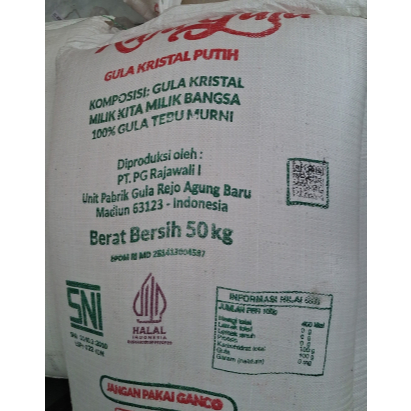 

Gula Tebu Karungan 50 kg - 1 Karung Rajagula