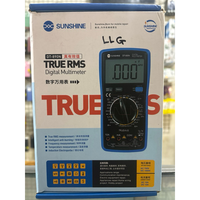 MULTITESTER DIGITAL SUNSHINE DT-890N