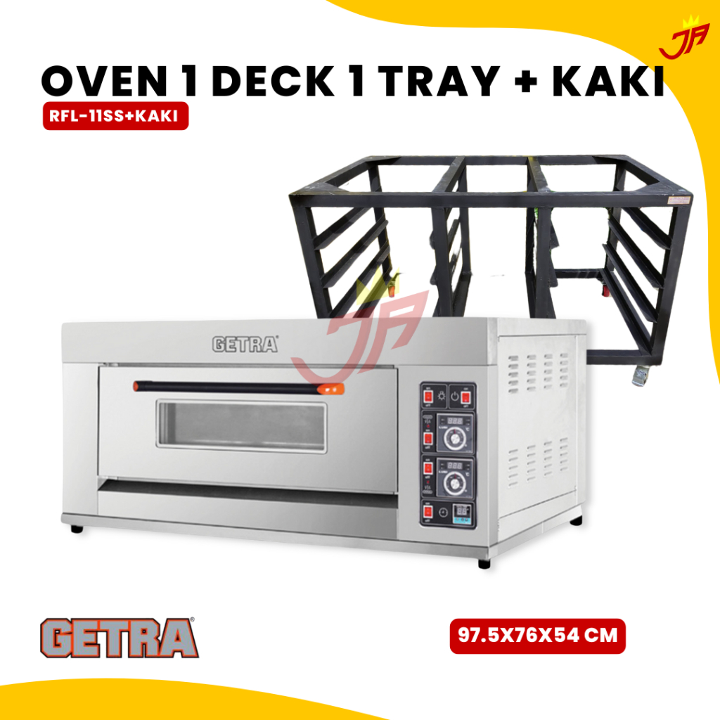 GETRA Oven 1 deck 1 loyang Getra RFL-11SS + Kaki RFL11SS besi cat