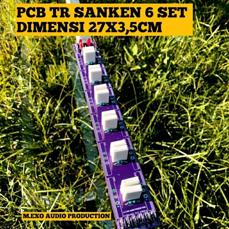 Pcb TR final sanken 6set bisa juga untuk toshiba