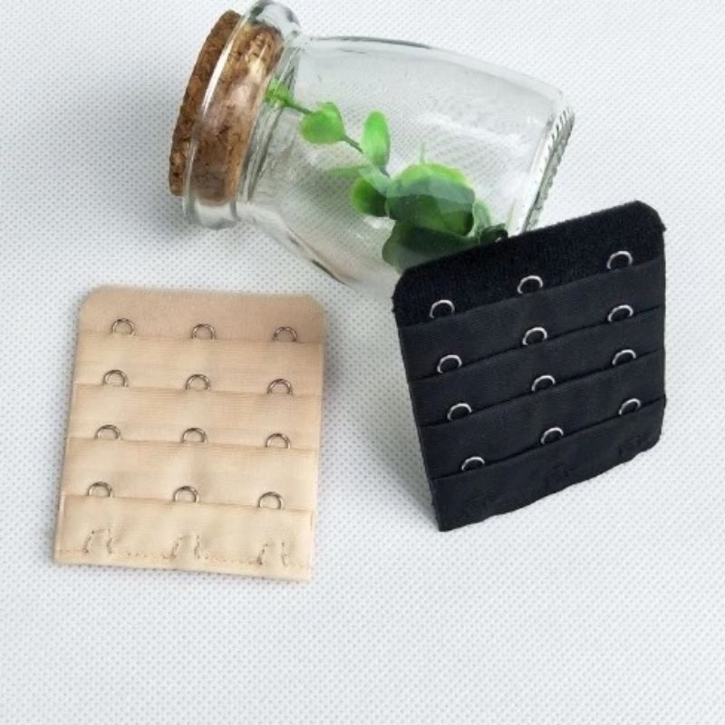 Pengait Bra Tambahan 3 Kait Extension Karet Sambung Pengait Tali / Penyambung Tali Bh Extension Elas