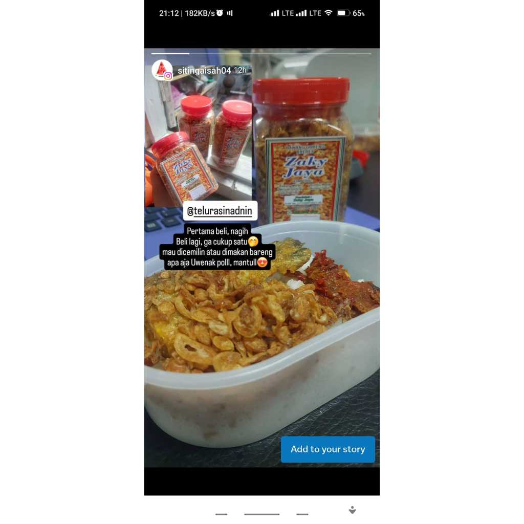 

Bawang Goreng Brebes Asli "Zaky Jaya" Kemasan 200 gram