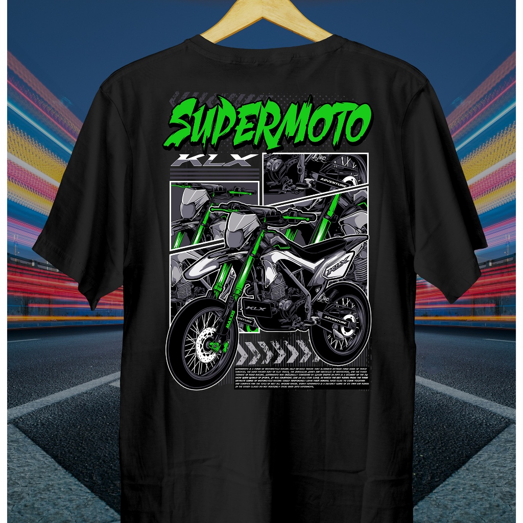 Kaos Motor KLX Supermoto // Kaos KLX // Baju KLX // KLX