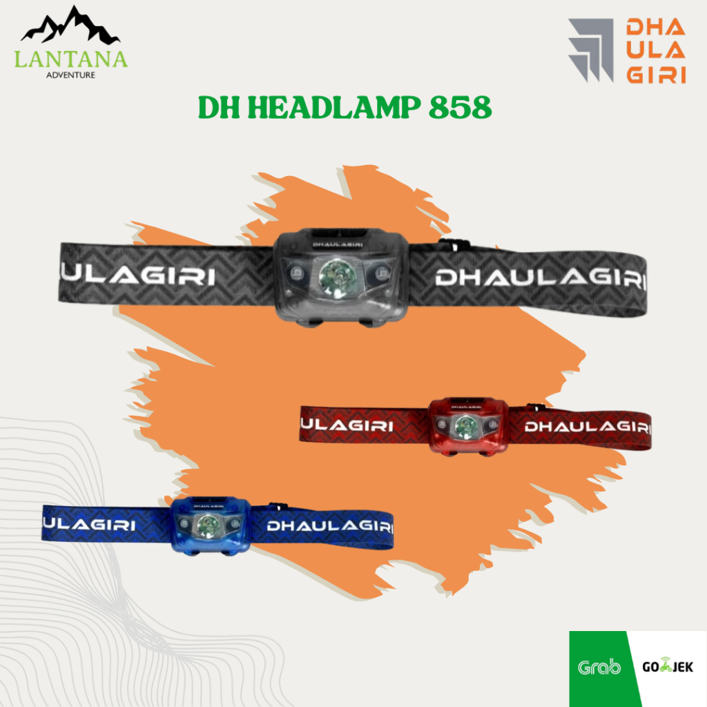 COD Headlamp Dhaulagiri 858 - Senter Kepala - Lampu Kepala - Senter Kepala Led - Lampu LED