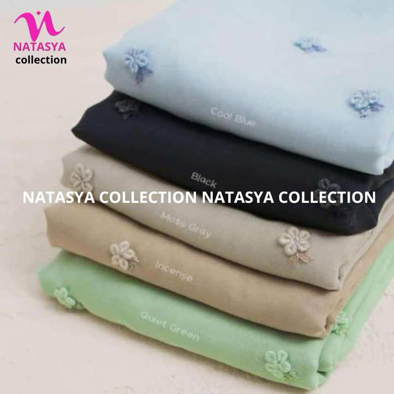 Hijab Segiempat Sulam|Paris Jepang Sulam Premium