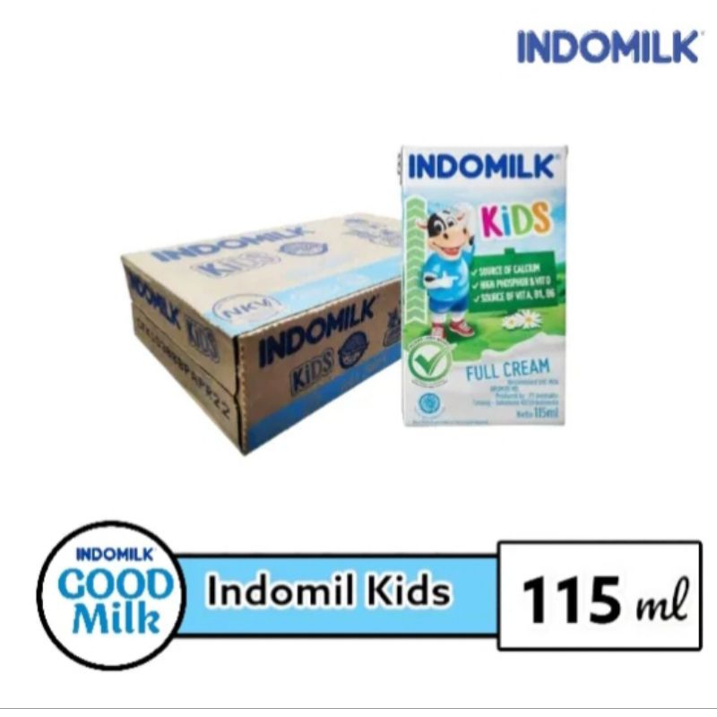 

Indomilk Kids Susu UHT Full Cream Dus 40 x 115 ml