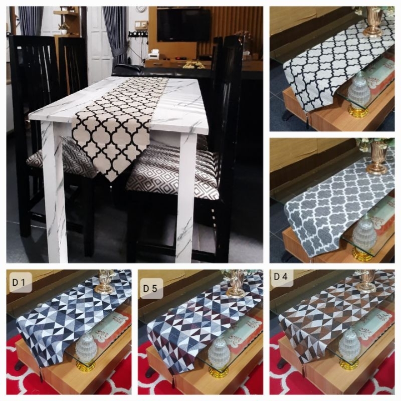 Taplak Meja Panjang/ Taplak Meja Tamu / Taplak Meja Makan 33x150 cm