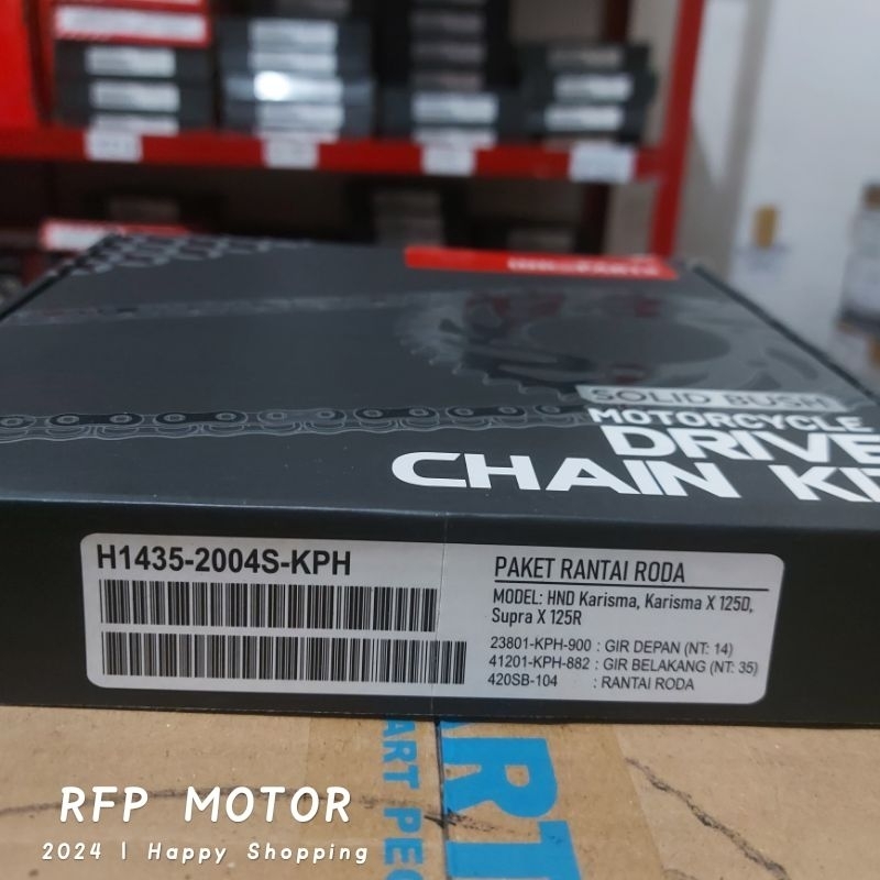 Gear set INDOPARTS KARISMA, SUPRA X 125