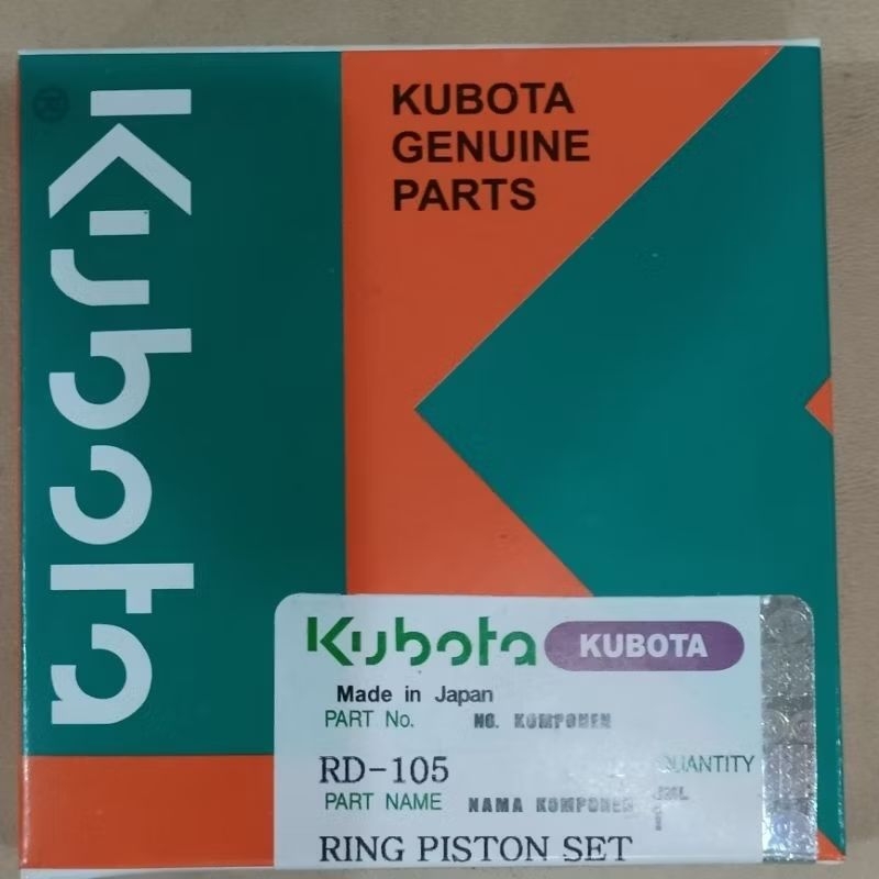 RD105 KND110  Seker Ring Piston Mesin Kubota
